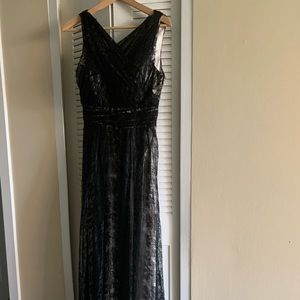 Black simple prom dress